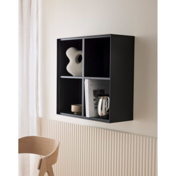 Čierna nástenná knižnica 68x68 cm Edge by Hammel – Hammel Furniture - Image 3