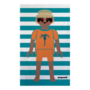 Modrá froté bavlnená plážová osuška 75x140 cm Summer Boy – Playmobil