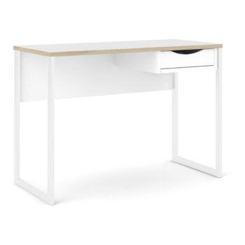 Biely pracovný stôl Tvilum Function Plus, 110 x 48 cm - Image 3