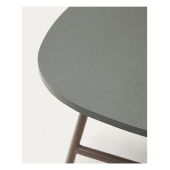 Okrúhly záhradný odkladací stolík s betónovou doskou ø 60 cm Bramant – Kave Home - Image 6