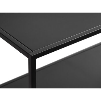 Čierna kovová knižnica 80x180 cm Malibu - Unique Furniture - Image 3