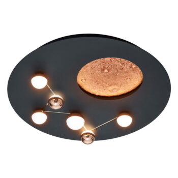 LED stropné svietidlo v čierno-bronzovej farbe ø 50 cm Zodiac – Trio - Image 2