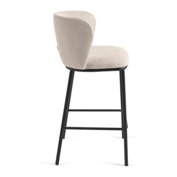 Béžová barová stolička (výška sedadla 65 cm) Ciselia – Kave Home – Obrázok 2