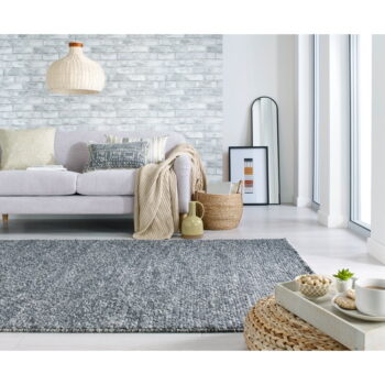 Tmavosivý ručne tkaný koberec s prímesou vlny 80x150 cm Minerals – Flair Rugs - Image 5
