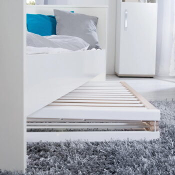 Skladacia postieľka na kolieskach v bielo-prírodnej farbe 60x120 cm Fold up – Roba – Obrázok 4