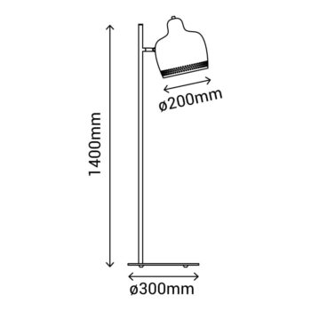 Sivá stojacia lampa SULION Isa, výška 140 cm - Image 2