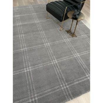 Antracitovosivý vlnený koberec 160x240 cm Calisia M Grid Prime – Agnella - Image 9