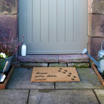 Rohožka z kokosového vlákna 60x90 cm Hope You Like Cats – Artsy Doormats - Image 6