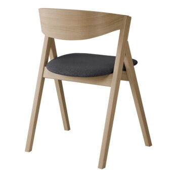 Jedálenská stolička z dubového dreva v tmavosivo-prírodnej farbe City – Hammel Furniture - Image 3