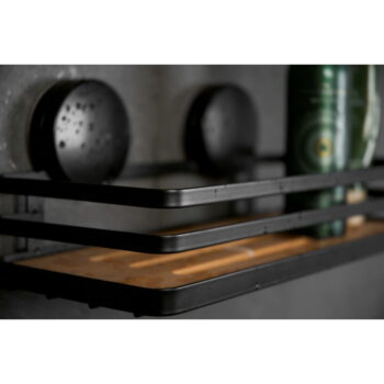 Čierna kúpeľňová polica Wenko Alba – Obrázok 5