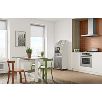 Rozkladací jedálenský stôl s doskou v dekore betónu 76x28 cm Papillon – TemaHome - Image 10
