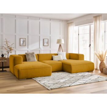 Okrovožltá rohová pohovka Zephyr – Bobochic Paris - Image 10