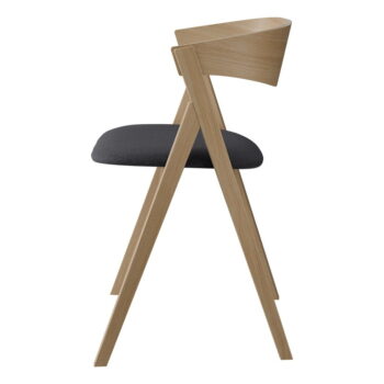 Jedálenská stolička z dubového dreva v tmavosivo-prírodnej farbe City – Hammel Furniture - Image 2