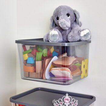 Vnútorný úložný box s vekom z recyklovaného plastu iD Wallspace – iDesign – Obrázok 10