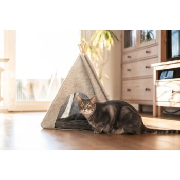 Svetlosivý teepee stan pre domácich maznáčikov Wenko - Image 5