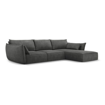 Sivá rohová pohovka (pravý roh) Vanda - Mazzini Sofas - Image 2