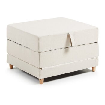 Sivý rozkladací puf Kave Home Kos, 70 × 180 cm - Image 5