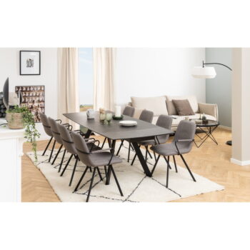 Keramický rozkladací jedálenský stôl 97x240 cm Blackburn - Actona - Image 7