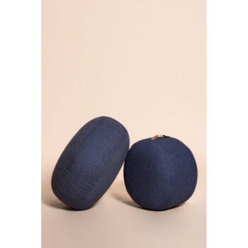 Tmavomodrý puf Hübsch Zerio, ø 50 cm - Image 4