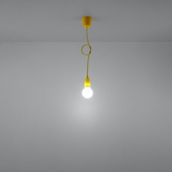 Žlté závesné svietidlo ø 5 cm Rene – Nice Lamps - Image 3