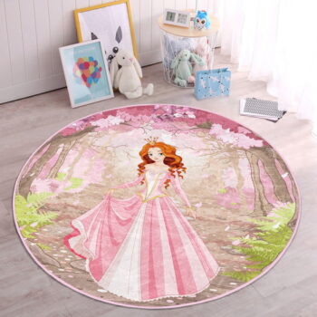 Ružový detský koberec ø 120 cm Comfort – Mila Home - Image 7