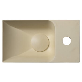 Krémové betónové umývadlo 31x17 cm Piccolino – Sapho – Obrázok 3