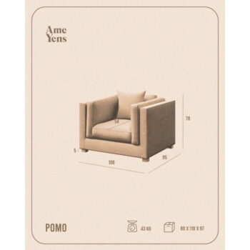 Svetlosivé relaxačné kreslo Pomo – Ame Yens - Image 6