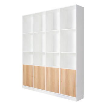 Biela knižnica v dekore duba 176x199 cm Mistral - Hammel Furniture - Image 4