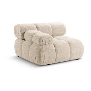 Béžový modul pohovky z textílie bouclé (ľavý roh) Bellis – Micadoni Home – Obrázok 4
