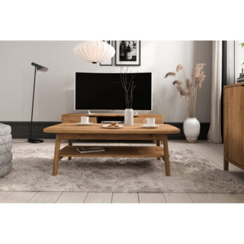 Konferenčný stolík z dubového dreva v prírodnej farbe 60x100 cm Twig – The Beds - Image 6