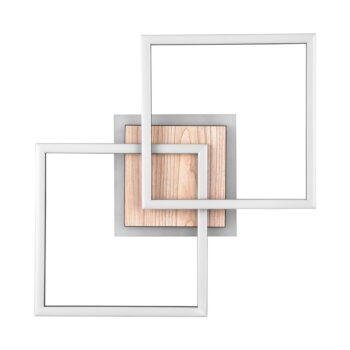 Čierno-hnedé LED stmievateľné stropné svietidlo 28x57 cm Giro – Trio - Image 5