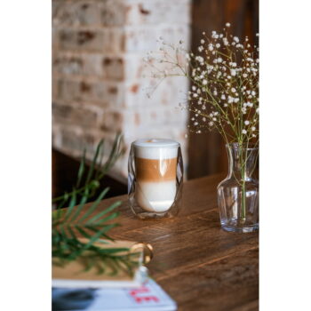 Súprava 2 dvojstenných pohárov na latté Vialli Design Geo, 350 ml - Image 5