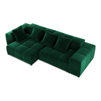 Zelená zamatová rohová pohovka (variabilná) Rome Velvet - Cosmopolitan Design - Image 3