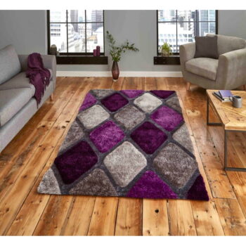 Tmavofialový ručne tkaný koberec 150x230 cm Noble House – Think Rugs - Image 2