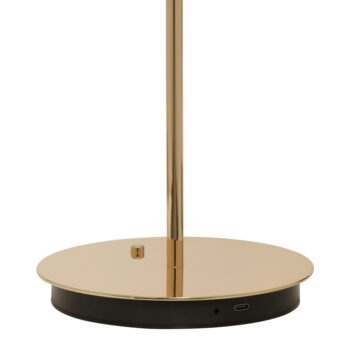 LED stolová lampa so stmievačom v zlatej farbe s kovovým tienidlom (výška  31 cm) Asteria Move – UMAGE - Image 4