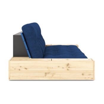 Modrá menčestrová rozkladacia pohovka 244 cm Base – Karup Design – Obrázok 2