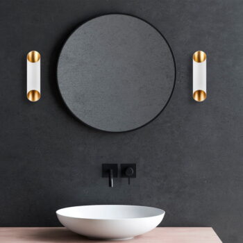 Biele nástenné svietidlo ø 8 cm Cut – Opviq lights - Image 4
