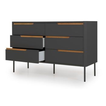 Antracitovosivá komoda Tenzo Switch, 130 x 83 cm – Obrázok 3
