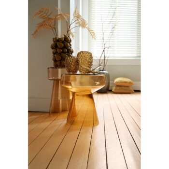 Sklenený okrúhly odkladací stolík ø 30 cm Dakwa – Light & Living – Obrázok 2