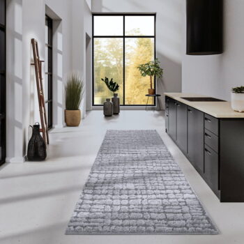 Sivý behúň 80x240 cm Artistique Light Grey – Elle Decoration – Obrázok 2