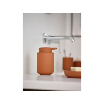Oranžový kameninový dávkovač mydla 250 ml Ume – Zone - Image 6