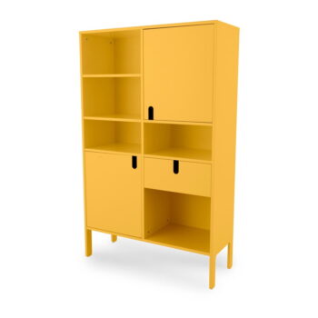 Žltá knižnica Tenzo Uno, výška 176 cm – Obrázok 2