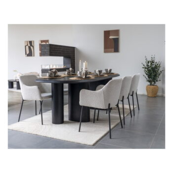 Jedálenský stôl s doskou v dekore jaseňového dreva 100x220 cm Tirano – House Nordic - Image 3