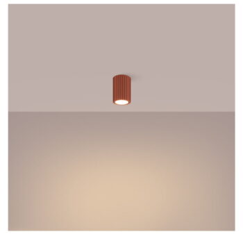 Stropné svietidlo v tehlovej farbe Gleam – Nice Lamps - Image 3