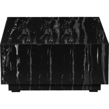 Čierny konferenčný stolík v dekore mramoru 100x100 cm Vito - Støraa - Image 4