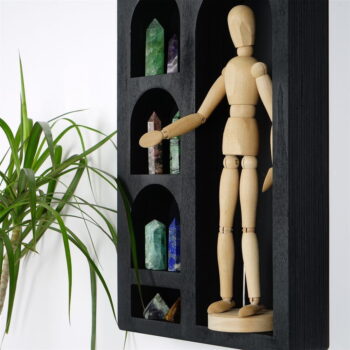 Čierna poschodová polica 26 cm Cry – Kalune Design – Obrázok 6