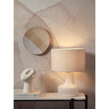 Krémovobiela stolová lampa s textilným tienidlom (výška  46 cm) Reykjavik – it's about RoMi - Image 2
