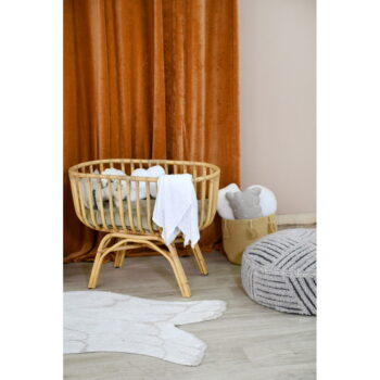 Biely prateľný ručne tkaný bavlnený detský koberec 75x100 cm Mini Wings – Lorena Canals – Obrázok 2