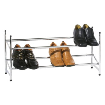 Kovový teleskopický stojan na topánky v striebornej farbe – Premier Housewares - Image 6