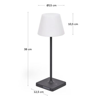 Stmievateľné vonkajšie svietidlo na USB Aluney - Kave Home - Image 2